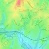 Mapa topográfico Lake Braddock, altitud, relieve