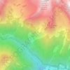 Mapa topográfico Barre de la Lèche, altitud, relieve