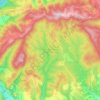 Mapa topográfico Forêt domaniale de la Grésigne, altitud, relieve