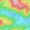 Mapa topográfico Lac de Sewen, altitud, relieve
