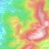 Mapa topográfico Meixido-Freires, altitud, relieve