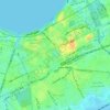 Mapa topográfico كوم الدكة, altitud, relieve