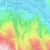 Mapa topográfico Tranque Forestal, altitud, relieve