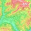 Mapa topográfico Val Seriana, altitud, relieve