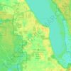 Mapa topográfico Lake Panasoffkee, altitud, relieve