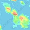 Mapa topográfico ᐃᕕᓵ Ivisa Island, altitud, relieve