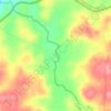 Mapa topográfico Arroio Passo das Pedras, altitud, relieve