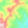 Mapa topográfico Sierra Bermeja, altitud, relieve