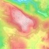 Mapa topográfico Koranit, altitud, relieve
