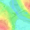 Mapa topográfico Камень-на-Оби, altitud, relieve