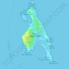 Mapa topográfico Isla de Espalmador, altitud, relieve