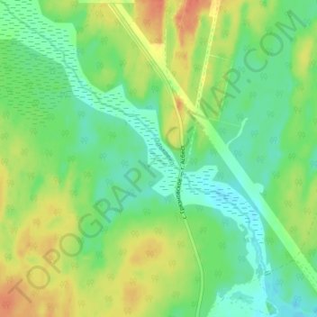 Mapa topográfico Ольховка, altitud, relieve