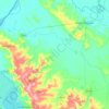 Mapa topográfico Río Piribebuy, altitud, relieve