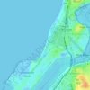 Mapa topográfico Port Beach, altitud, relieve