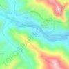 Mapa topográfico Tamaca, altitud, relieve