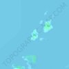 Mapa topográfico Silagon Island, altitud, relieve