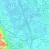Mapa topográfico Humedal La Libelula, altitud, relieve