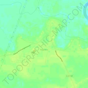 Mapa topográfico Авдіївка, altitud, relieve