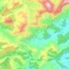 Mapa topográfico Serra do Taquaruçu, altitud, relieve
