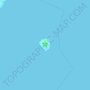 Mapa topográfico Pasegan Guimba Island, altitud, relieve