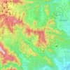 Mapa topográfico Serralada Transversal, altitud, relieve