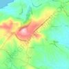 Mapa topográfico Yuso, mapa de relieve, mapa de altitud