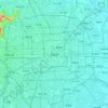 Mapa topográfico 东城区, mapa de relieve, mapa de altitud
