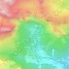 Mapa topográfico Fuente Dé, mapa de relieve, mapa de altitud