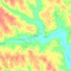 Mapa topográfico Drakes, mapa de relieve, mapa de altitud