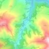 Mapa topográfico Saja, mapa de relieve, mapa de altitud