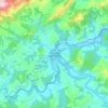 Mapa topográfico Arriondas, relieve, altitud