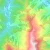 Mapa topográfico Tudes, mapa de relieve, mapa de altitud