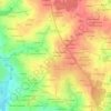 Mapa topográfico La Boussinais, mapa de relieve, mapa de altitud