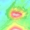 Mapa topográfico Mua, mapa de relieve, mapa de altitud