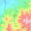 Mapa topográfico San Juan de Colón, mapa de relieve, mapa de altitud