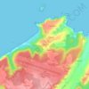 Mapa topográfico Navalón, relieve, altitud