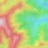 Mapa topográfico Loma de Alegi, relieve, altitud