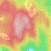 Mapa topográfico Pena Bicuda, altitud, relieve