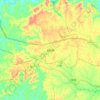 Mapa topográfico 群利镇, mapa de relieve, mapa de altitud