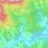 Mapa topográfico Lon, mapa de relieve, mapa de altitud