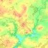 Mapa topográfico Mériadec, mapa de relieve, mapa de altitud