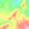 Mapa topográfico Cabeço, mapa de relieve, mapa de altitud