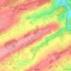 Mapa topográfico Grand-Marchin, mapa de relieve, mapa de altitud