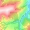 Mapa topográfico Garabandal, mapa de relieve, mapa de altitud