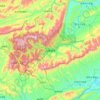 Mapa topográfico 武陵源区, mapa de relieve, mapa de altitud