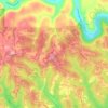 Mapa topográfico Altitude, mapa de relieve, mapa de altitud