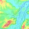 Mapa topográfico Viveda, mapa de relieve, mapa de altitud