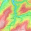 Mapa topográfico Marteau, mapa de relieve, mapa de altitud