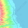 Mapa topográfico Panaon, mapa de relieve, mapa de altitud