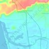 Mapa topográfico Bainduru, mapa de relieve, mapa de altitud
